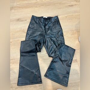 Topshop faux leather pants